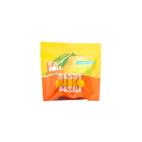 It's Nola Sassy Mango Masala mini pack placed against a white background.